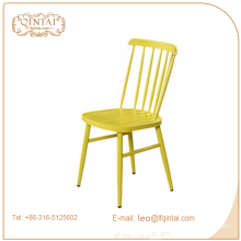 american style hot sale yellow winsor iron chair dining rest